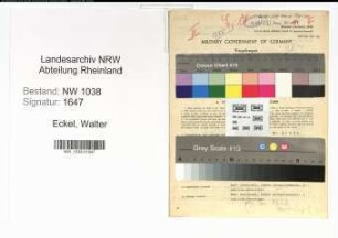 Entnazifizierung Walter Eckel , geb. 02.11.1919 (Arzt)