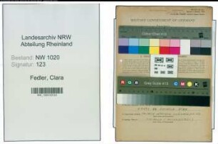 Entnazifizierung Clara Fedler , geb. 21.03.1908 (Angestellte)