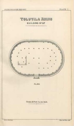 Plate I. Toluvila ruins. Building No. 87. Plan
