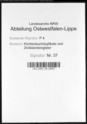 Kirchenbuchduplikat der evangelischen Gemeinde Bodelschwingh (GHT 1818, 1820, 1823-1835, 1837-1874). (Gemeinde: Bodelschwingh, evangelische Gemeinde)