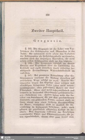 Zweiter Haupttheil