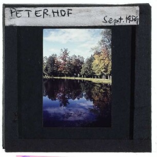 Peterhof, Schloss : Parkanlage, Teich