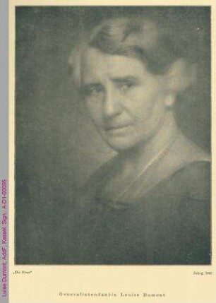 Porträt von Luise Dumont