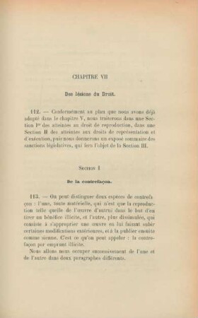 Chapitre VII. De lésions du droit