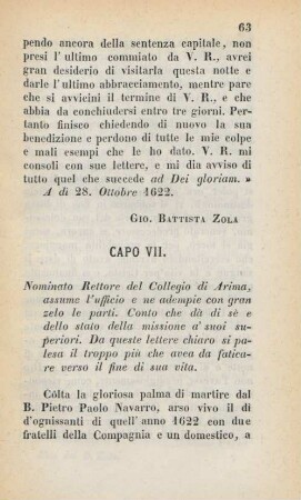 Capo VII