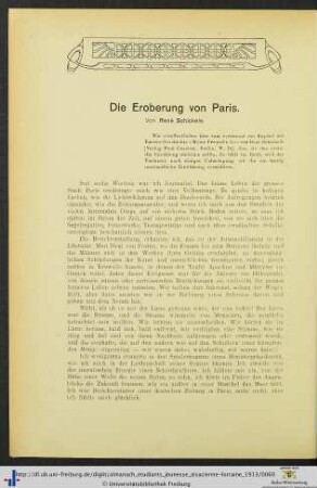 Die Eroberung von Paris.