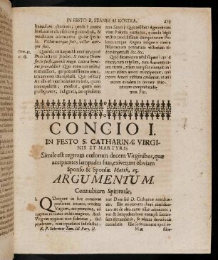 273-290, Concio I. - Concio II.