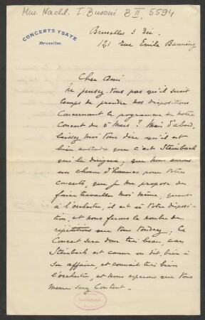 Brief an Ferruccio Busoni : 03.12.1904