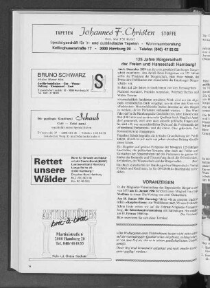 125 Jahre Bürgerschaft der Freien und Hansestadt Hamburg!