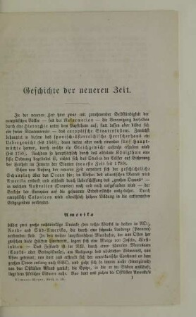 Geschichte der neueren Zeit