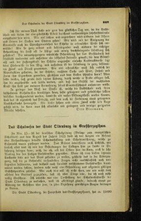 ¬Das¬ Schulwesen der Stadt Oldenburg im Großherzogthum
