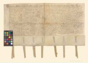 Obligation über 2000 Taler, die Jacob v. Saldern den Städten Brandenburg (Alt- und Neustadt), Berlin, Cölln, Frankfurt (Oder), Prenzlau und Ruppin leiht.
