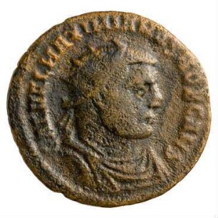 Münze, Follis (Follaro), 296 n. Chr.