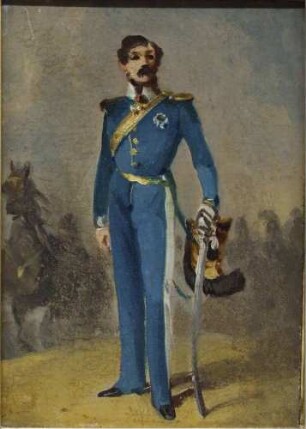 Studie zum Bildnis Oswald von Fabrice (Gardereiteroffizier)