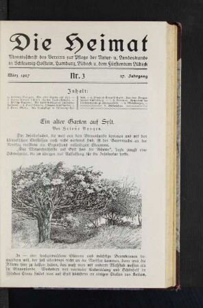 März 1927 Nr. 3 37. Jahrgang