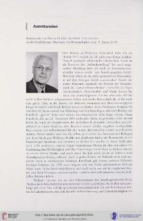 Antrittsreden