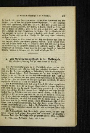 ¬Die¬ Reformationsgeschichte in der Volksschule : ein Conferenz-Vortrag