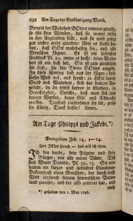 838-850, Am Tage Philippi und Jakobi