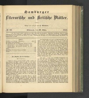 No. 23. 19. März 1851