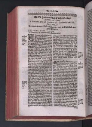 An St. Johannis deß Tauffers-Tag.