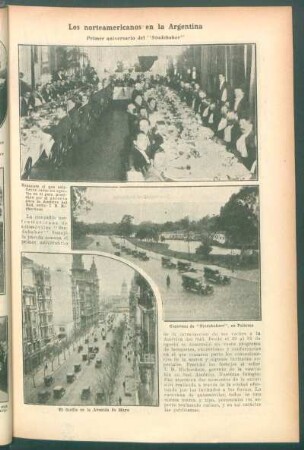 Los norteamericanos en la Argentina : Primer aniversario del "Studebaker"