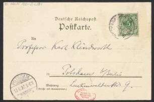 Brief an Karl Klindworth : 12.04.1897