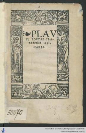 PLAVTI POETAE CLARISSIMI ASINARIA