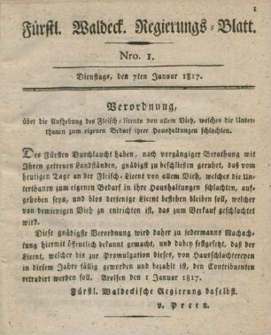 7. Januar-23. December = Nro. 1-39