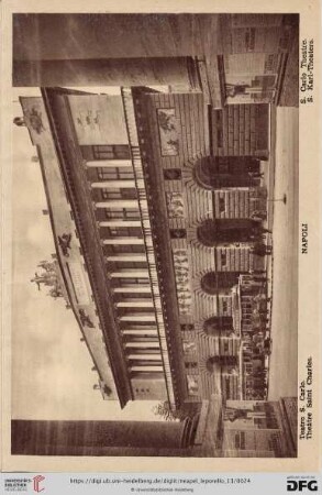 Napoli – Teatro S. Carlo. – Théâtre Saint Charles. – S. Carlo Theatre. – S. Karl-Theaters.