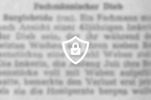 Fachmännischer Dieb