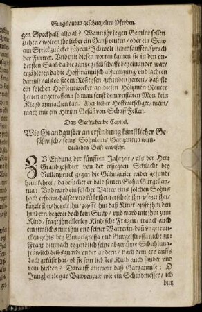 Das Sechzehende Capitel.