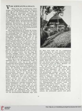 13: Vom Schwarzwaldhaus