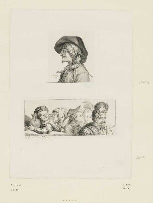 Mann mit Hut, aus: "Varietés de gravures"