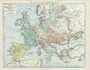 Europa im 17. und 18. Jahrhundert (1740)
