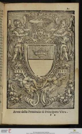 Breve Descrittione di Principato Ultra. Terza Prouincia del Regno di Napoli