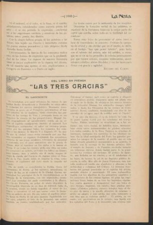 "Las tres gracias" : Del libro en prensa