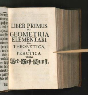Liber Primus De Geometria Elementari ...