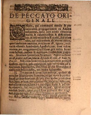 De peccato originali exercitatio