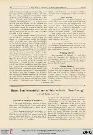 5: Neues Studienmaterial zur mittelalterlichen Bewaffnung, 2