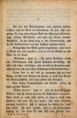 So sey es! : Roman von Alexander Dumas. Nach dem französischen Manuscripte von G. F. W. Rödiger, 4