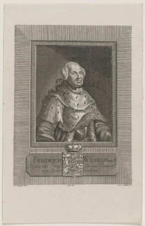 Bildnis des Friedrich Wilhelm der II., König von Preussen