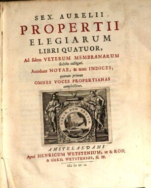 Elegiarum libri quatuor : cum notis