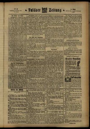 Zweite Ausgabe vom Donnerstag, den 29. Februar 1912.