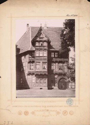 Haus Burgplatz 2, Braunschweig: Ansicht des Fachwerkhauses