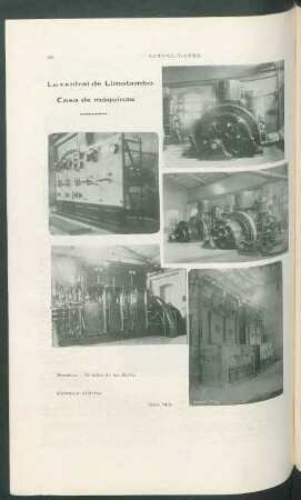 La central de Limatambo - Casa de máquinas