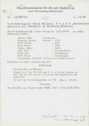 Heyer, Franz Wilhelm