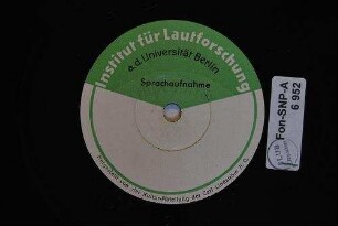 Sprachaufnahme : Märchen und Reisebeschreibung