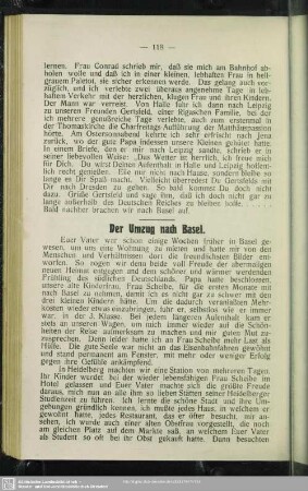 Der Umzug nach Basel