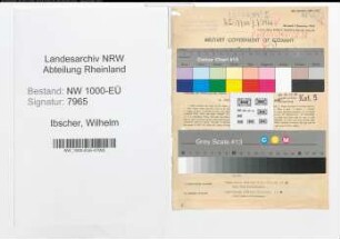 Entnazifizierung Wilhelm Ibscher, geb. 22.03.1906 (Betriebsassistent)