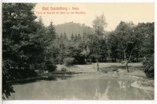 Bad Lauterberg. Kurpark - Blick auf den Hausberg